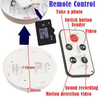 8GB Fake Smoke Detector model SPY Hidden Camera Dvr DV with Remote 
