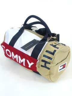 NEW NWT TOMMY HILFIGER MINI DUFFLE BAG, GYM or TRAVEL BAG, ALL COLORS 