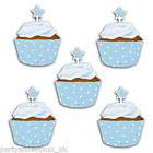   1st Birthday Boys Star Baby Shower Party Cupcake Wraps Decorations