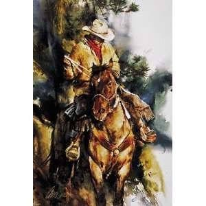 Chris Owen A Cowboys Morning By Chris Owen Giclee On Canvas Signed 