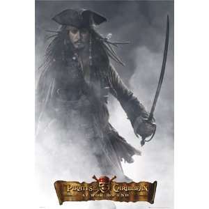  Movies Posters Pirates Of The Caribbean   Jack With Sword 