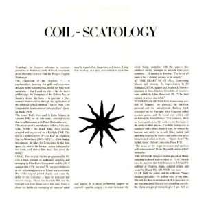  Scatology Uk Lp Coil Music