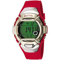 Activa by Invicta Mens Red Digital Watch  