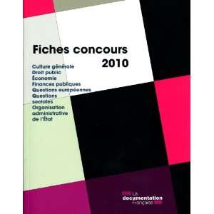  Fiches concours 2010 (French Edition) (9782110075383 