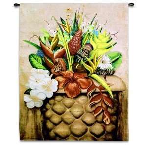  Pure Country Weavers Tropical Flora Woven Wall Tapestry 