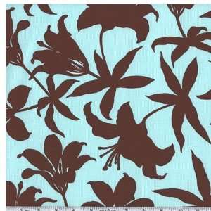  45 Wide Mazanita Lily Espresso Fabric By The Yard joel 