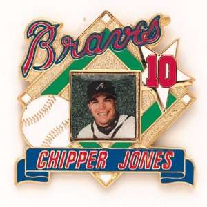  Atlanta Braves Cloisonne Pin w/Jewelry Card   Chipper 