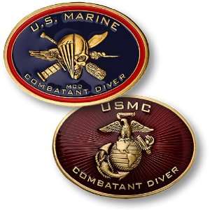  Marine Combatant Diver Challenge Coin 
