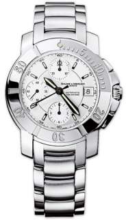   box manual silver dial chronograph feature polished with brushed steel