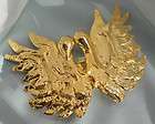 Vtg 1972 Mimi Di N Gold Large Swans Be