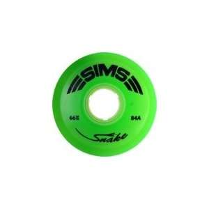  Sims Street Snake Green Longboard Wheels   66mm 84a (Set 