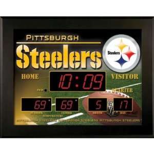  Pittsburgh Steelers Deluxe Illuminated NFL Scoreboard 