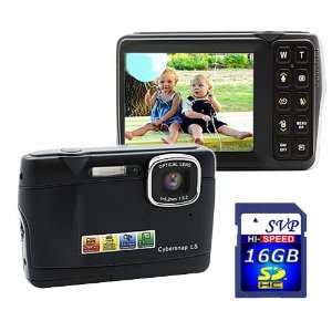 Inches LCD Face Detection + Smile Shutter Mode Black Digital Camera 