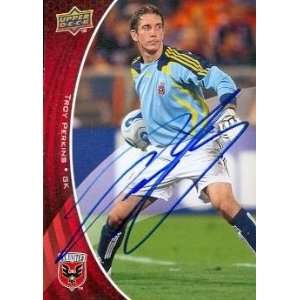  Troy Perkins Autographed/Hand Signed Soccer trading Card 