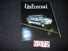 1985 Universal Conversion Van Sales Folder Ford 85