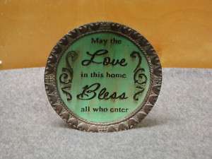 CARSON HOME ACCENTS DECORATIVE LOVE IN THIS HOME PLATE  