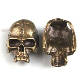   Wholesale Antique Bronze Skull Mask Alloy Pendant 35mm Free P&P  