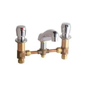 Chicago Faucets Widespread Deck Mounted Metering Faucet 