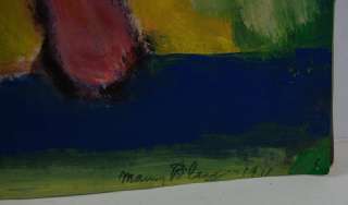 Manny Blanc signed MODERN Painting Paper set 3 GYMNAST  