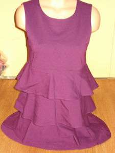 Womens $295 THEORY Designer Dress Purple Sz M Med 8 10  