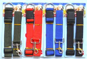 Matching Nylon Collar & Leash for Large Dogs   Heavy Duty   NEW  