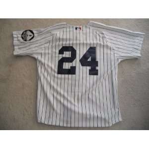 New York Yankees Robinson Cano Home Jersey w/ Memorial Patches size 