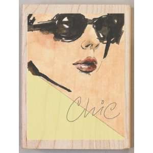  Chic Wood Mounted Rubber Stamp