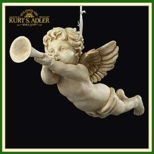   Kurt Adler Ornaments C8073 B Cupid with Horn Ornament 
