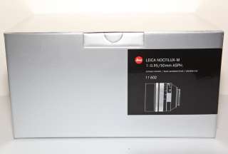 Leica Noctilux M 50mm f0.95 50/0.95 ASPH 6 bit *new* M5 M6 M7 M8 M8.2 