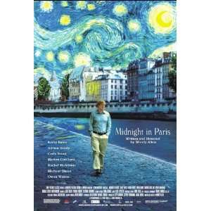  Midnight In Paris Movie Poster Single Sided Original 27x40 