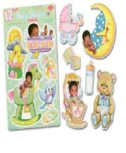 CUTE African American Baby Decorations Black Shower  