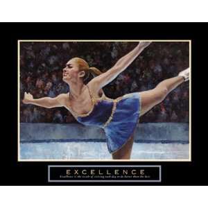 Excellence   Ice Skater by T.C. Chiu 28x22  Kitchen 