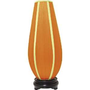  Bickett Tobin Pumpkin Orange and Lime Lotus Table Lamp 
