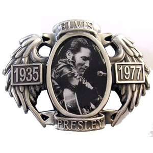  ELVIS PRESLEY Picture Belt Buckle Rock and Roll 