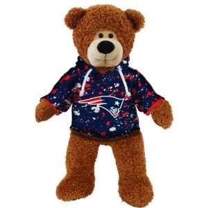 99234150278   New England Patriots Plush Bear Splatter Pattern  