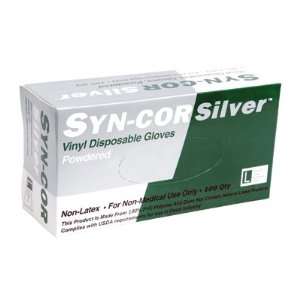  Syn Cor Green Vinyl Powdered Disposable Gloves(QTY/400 
