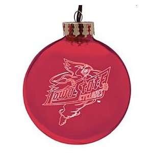  Iowa State Cyclones 4 Laser Etched Christmas Ornament 