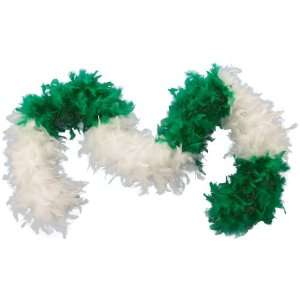 com Lets Party By Forum Novelties Inc Green & White Feather Boa Adult 
