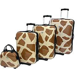 International Traveller 4 piece Giraffe Luggage Set  