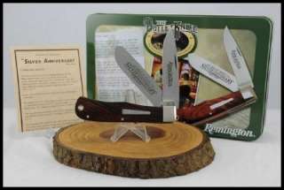KNIVES 2007 REMINGTON 25TH ANNIVERSARY BULLET KNIFE JUMBO TRAPPER NIB 
