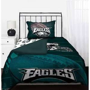  Philadelphia Eagles NFL Full Comforter & Sheet Set (5 Piece Bedding 
