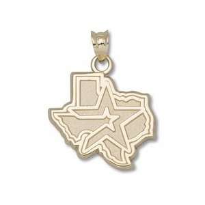  Houston Astros 5/8 State of Texas Pendant   Gold Plated 