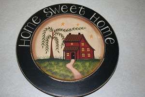 NEW Wooden Home Sweet Home Decorative Plate *NICE*  