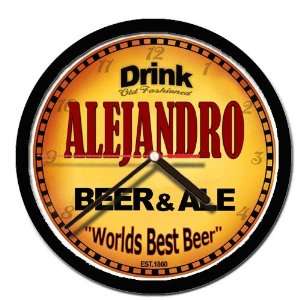  ALEJANDRO beer and ale wall clock 