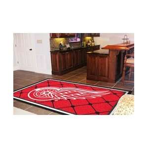 NHL Detroit Red Wings 5 X 8 Area Rug 