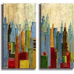 Jason Cardenas Towerscape 2 piece Canvas Set  