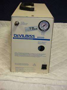 DEVILBISS HEAVY DUTY AEROSOL COMPRESSOR 8650D USED  