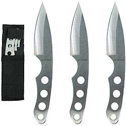 Silver Ninja Throwing Knives (Set of 3)  