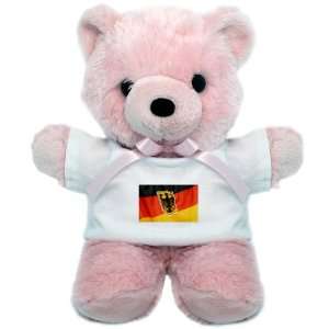 Teddy Bear Pink German Flag Waving 