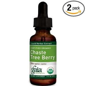 Gaia Herbs Chaste Tree Berry 1 Ounce Bottles (Pack of 2 